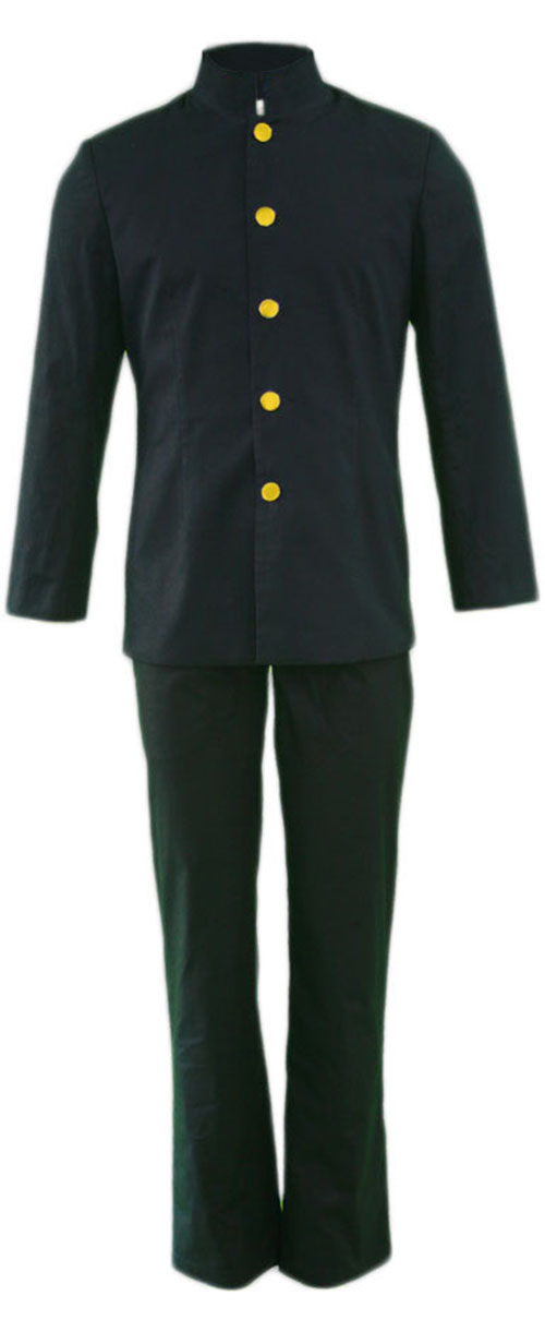 Japanese Anime Cosplay Costume Black Male Formal School Uniform Outfit